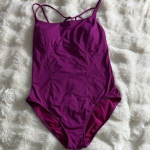 Athleta Cortes Strappy One Piece Swimsuit Magenta